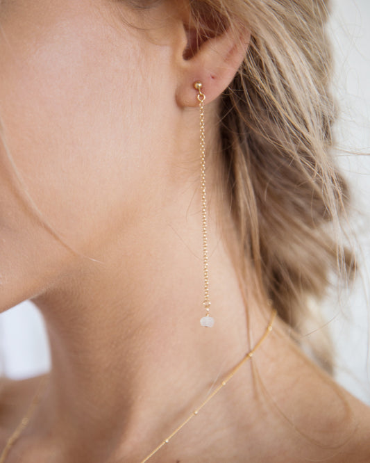 Moonstone Duster Earrings